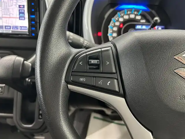 スズキ ハスラー HYBRID X 鹿児島県 2021(令3)年 0.2万km アクティブイエロー/ホワイト2トーンルーフ 禁煙車/社外ナビ　/・CD/DVD/・AM/FM/・BT/バックカメラ/スズキセーフティサポート/コーナーセンサー/前席シートヒーター/前後ドラレコ/電格ミラー/ステリモ/スマートキー/Pスタート/オートマチックハイビーム