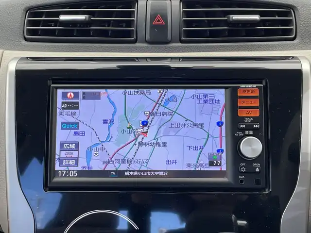 日産 デイズ X 栃木県 2016(平28)年 3.8万km アイスブルー 純正SDナビ/（CD/Bluetooth/AUX/USB/iPod）/全方位カメラ/衝突軽減ブレーキ/前方ドライブレコーダー/禁煙車/横滑り防止装置/スマートキー/プッシュスタート/アイドリングストップ/社外14インチアルミホイール/社外フロアマット/サマータイヤ積込