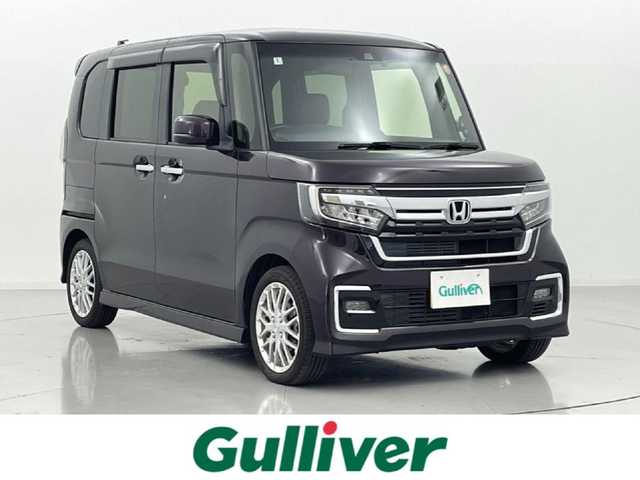 ホンダ Ｎ ＢＯＸ カスタム L ターボ 熊本県 2022(令4)年 3.3万km プレミアムベルベットパープル・パール 純正ナビ/　CD/DVD/Bluetooth/USB/バックモニター/ターボ車/ホンダセンシング/コーナーセンサー/前席シートヒーター/両側パワースライドドア/レーダークルーズコントロール/レーンキープアシスト/アイドリングストップ/前後ドライブレコーダー/オートマチックハイビーム/純正15インチアルミホイール/純正フロアマット/プッシュスタート/スマートキー/ＥＴＣ/ＬＥＤ/禁煙車