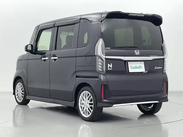 ホンダ Ｎ ＢＯＸ カスタム L ターボ 熊本県 2022(令4)年 3.3万km プレミアムベルベットパープル・パール 純正ナビ/　CD/DVD/Bluetooth/USB/バックモニター/ターボ車/ホンダセンシング/コーナーセンサー/前席シートヒーター/両側パワースライドドア/レーダークルーズコントロール/レーンキープアシスト/アイドリングストップ/前後ドライブレコーダー/オートマチックハイビーム/純正15インチアルミホイール/純正フロアマット/プッシュスタート/スマートキー/ＥＴＣ/ＬＥＤ/禁煙車