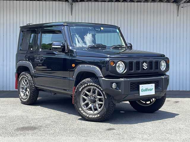 スズキ ジムニー XC 長野県 2022(令4)年 2.4万km ブルーイッシュブラックパール3 ４WD/レーダーブレーキ /カロッツェリア8インチナビフルセグTV/ETC/純正16インチアルミ/オープンカントリーオフロードタイヤ/ドラレコ内蔵デジタルインナーミラー/純正ゴムマット/保証書・取説