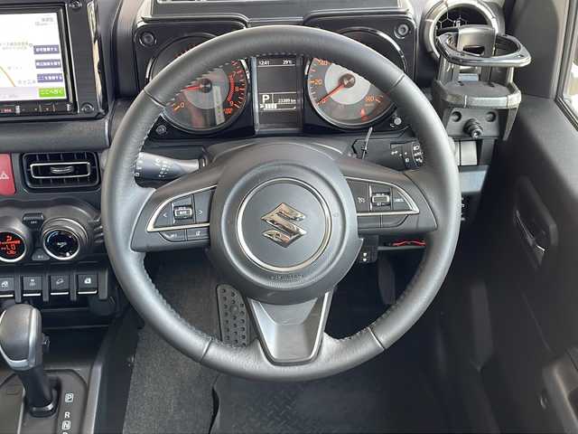スズキ ジムニー XC 長野県 2022(令4)年 2.4万km ブルーイッシュブラックパール3 ４WD/レーダーブレーキ /カロッツェリア8インチナビフルセグTV/ETC/純正16インチアルミ/オープンカントリーオフロードタイヤ/ドラレコ内蔵デジタルインナーミラー/純正ゴムマット/保証書・取説