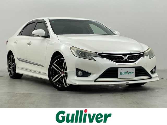 トヨタ マークＸ 250G 岐阜県 2013(平25)年 9.6万km ホワイトパールクリスタルシャイン モデリスタエアロ(フロント/サイド/リアアンダー)/＝＝＝＝＝/純正メーカーHDDナビ/・CD/DVD/MSV/USB/AUX/フルセグTV/モデリスタエアロ　純正メーカーナビ　バックカメラ　　フルセグＴＶ　スマートキー　　プッシュスタート　パワーシート　　キセノンヘッドライト　オートライト　　フォグランプ　　ビルトインＥＴＣ　社外１８ＡＷ