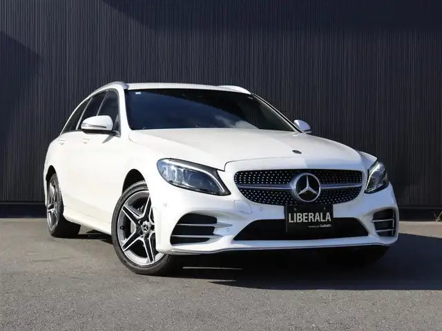 メルセデス・ベンツ Ｃ２２０ｄ ステーションワゴン アバンギャルドAMGライン 静岡県 2018(平30)年 4万km ダイヤモンドホワイト レーダーセーフティパッケージ /ナビ TV AppleCarPlay　/ACC LKA BSM /革シート シートヒーター /パワーバックドア /パーキングサポート /エアサス /LEDヘッドライト /アイドリングSTOP /アンビエントライト /前後センサー