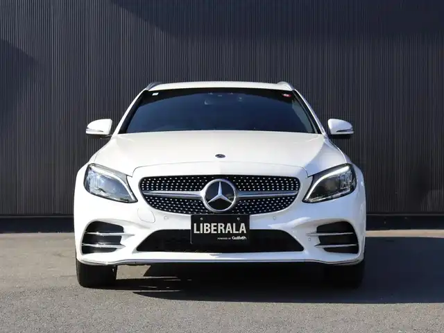 メルセデス・ベンツ Ｃ２２０ｄ ステーションワゴン アバンギャルドAMGライン 静岡県 2018(平30)年 4万km ダイヤモンドホワイト レーダーセーフティパッケージ /ナビ TV AppleCarPlay　/ACC LKA BSM /革シート シートヒーター /パワーバックドア /パーキングサポート /エアサス /LEDヘッドライト /アイドリングSTOP /アンビエントライト /前後センサー