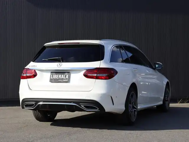 メルセデス・ベンツ Ｃ２２０ｄ ステーションワゴン アバンギャルドAMGライン 静岡県 2018(平30)年 4万km ダイヤモンドホワイト レーダーセーフティパッケージ /ナビ TV AppleCarPlay　/ACC LKA BSM /革シート シートヒーター /パワーバックドア /パーキングサポート /エアサス /LEDヘッドライト /アイドリングSTOP /アンビエントライト /前後センサー