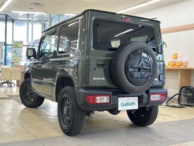スズキ ジムニー XL 道央・札幌 2019(令1)年 9.4万km ジャングルグリーン ・ワンオーナー/・4WD/・純正ナビ/フルセグTV/DVD/CD/SD/BT/・純正エンジンスターター/・ドライブレコーダー/・衝突被害軽減ブレーキ/・車線逸脱警報/・横滑り防止/・ETC/・前席シートヒーター/・プッシュスタート/・スマートキー/・フロントフォグ/・ドアバイザー/・電格ミラー