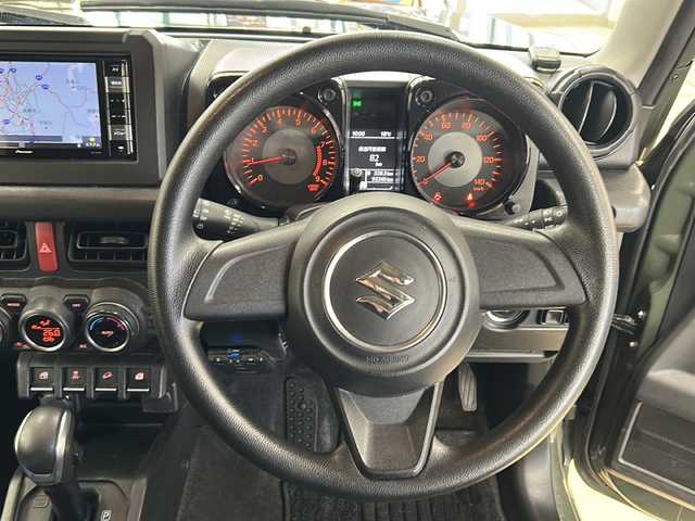 スズキ ジムニー XL 道央・札幌 2019(令1)年 9.4万km ジャングルグリーン ・ワンオーナー/・4WD/・純正ナビ/フルセグTV/DVD/CD/SD/BT/・純正エンジンスターター/・ドライブレコーダー/・衝突被害軽減ブレーキ/・車線逸脱警報/・横滑り防止/・ETC/・前席シートヒーター/・プッシュスタート/・スマートキー/・フロントフォグ/・ドアバイザー/・電格ミラー