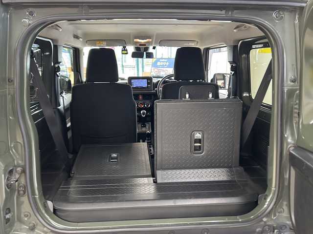 スズキ ジムニー XL 道央・札幌 2019(令1)年 9.4万km ジャングルグリーン ・ワンオーナー/・4WD/・純正ナビ/フルセグTV/DVD/CD/SD/BT/・純正エンジンスターター/・ドライブレコーダー/・衝突被害軽減ブレーキ/・車線逸脱警報/・横滑り防止/・ETC/・前席シートヒーター/・プッシュスタート/・スマートキー/・フロントフォグ/・ドアバイザー/・電格ミラー