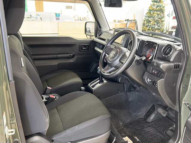 スズキ ジムニー XL 道央・札幌 2019(令1)年 9.4万km ジャングルグリーン ・ワンオーナー/・4WD/・純正ナビ/フルセグTV/DVD/CD/SD/BT/・純正エンジンスターター/・ドライブレコーダー/・衝突被害軽減ブレーキ/・車線逸脱警報/・横滑り防止/・ETC/・前席シートヒーター/・プッシュスタート/・スマートキー/・フロントフォグ/・ドアバイザー/・電格ミラー