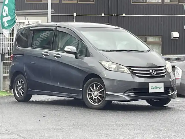 ホンダ フリード Gエアロ ジャストセレクション 宮城県 2009(平21)年 13.6万km ポリッシュドメタルメタリック ワンオーナー/社外ＳＤナビ/（ＦＭ／ＡＭ／ＣＤ／ＤＶＤ／ＨＤＤ）　/フルセグテレビ　/片側パワースライドドア　/リモコンキー　/ＥＴＣ　/オートライト　/電動格納ミラー/サマータイヤ純正AW/（185/65R15）