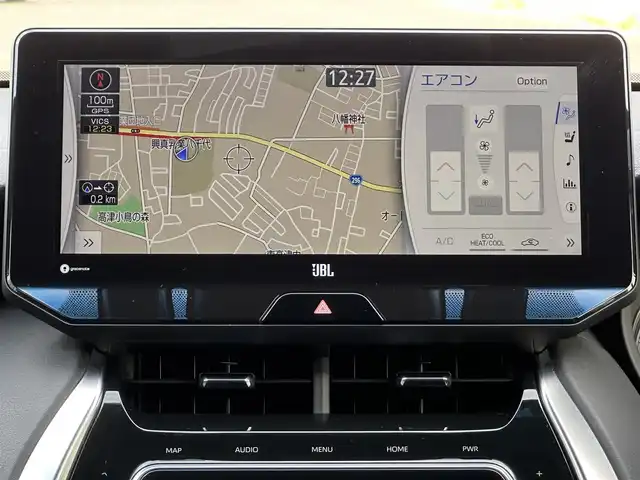 トヨタ ハリアー Z レザーパッケージ 千葉県 2021(令3)年 2.5万km プレシャスブラックパール 純正12.3インチディスプレイオーディオ/(フルセグTV/BT/FM/AM)/JBLプレミアムサウンド/ナビ機能あり/デジタルインナーミラー/（前後ドラレコ機能あり）/HUD/バックカメラ/衝突被害軽減システム/車線逸脱警報/クルーズコントロール/レザーシート/横滑り防止装置/ビルトインETC2.0/LEDヘッドライト/フォグランプ/オートライト/ウィンカーミラー/電動格納ミラー/純正19インチAW/シートヒーター/エアシート/シートリフター/ステアリングヒーター/プッシュスタート/スマートキー/フロアマット/スペアキー/取扱説明書/保証書