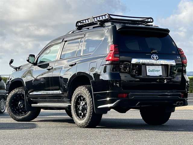 トヨタ ランドクルーザー プラド TX 島根県 2021(令3)年 3.4万km ブラック 4WD/サンルーフ/モデリスタエアロ/ワンオーナー/純正SDナビ(NSZT-W68T)/　CD/DVD/SD/BT/USB/HDMI/フルセグTV/バックカメラ/ルーフキャリア/社外17インチアルミホイール /BFグッドリッチ/トヨタセーフティセンス/コーナーセンサー /LEDオートライト/オートマチックハイビーム /レザー調シートカバー/ビルトインETC/純正フロアマット/ドアバイザー/保証書/取説
