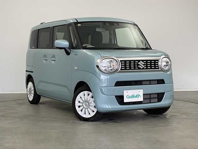 スズキ ワゴンＲ スマイル HYBRID S 新潟県 2023(令5)年 0.7万km オフブルーM 純正９インチメモリナビ/Bluetooth・CD・DVD・USB・AM・FM/アラウンドビューモニター　/両側パワースライドドア　/衝突被害軽減システム　/フルセグ　/D席シートヒーター　/後方コーナーセンサー　/レーンキープアシスト　/オートライト　/オートマチックハイビーム/アイドリングストップ/スマートキー/スペアキー/純正１４インチアルミホイール