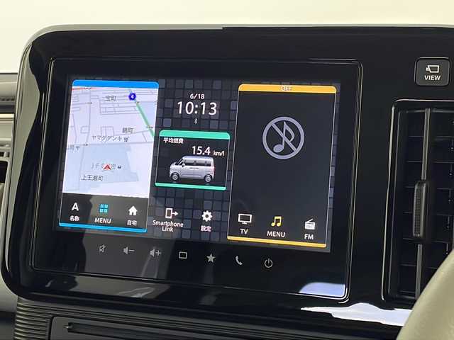 スズキ ワゴンＲ スマイル HYBRID S 新潟県 2023(令5)年 0.7万km オフブルーM 純正９インチメモリナビ/Bluetooth・CD・DVD・USB・AM・FM/アラウンドビューモニター　/両側パワースライドドア　/衝突被害軽減システム　/フルセグ　/D席シートヒーター　/後方コーナーセンサー　/レーンキープアシスト　/オートライト　/オートマチックハイビーム/アイドリングストップ/スマートキー/スペアキー/純正１４インチアルミホイール