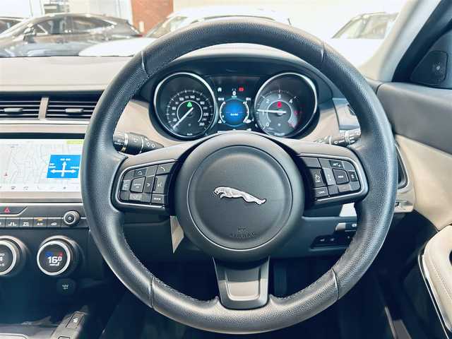 ジャガー Ｅペース S 180PS 大阪府 2020(令2)年 3万km 青 ワンオーナー/ベージュ革/パワーシート/シートヒーター/ACC/純正ナビ/360度カメラ/applecarplay/純正19インチAW/電動リアゲート/ブラインドスポット