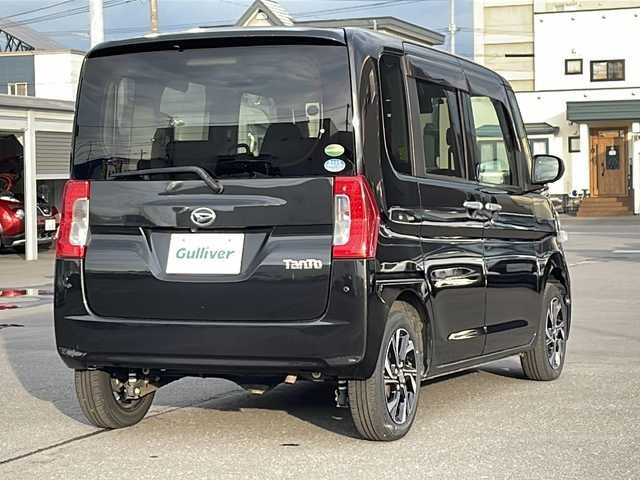 ダイハツ タント X LTD SA Ⅲ 道北・旭川 2018(平30)年 5.9万km ブラックマイカメタリック ・４ＷＤ/・両側パワースライドドア/・純正ナビ/　ＣＤ/ＤＶＤ/ＢＴ/フルセグ/・全方位カメラ/・ステアリングリモコン////スマートアシストIII////　・衝突軽減ブレーキ/　・車線逸脱警報/　・先行車発進お知らせ/　・オートハイビーム/　・誤発進抑制/・ＬＥＤオートライト/・ドライブレコーダー/・純正１４インチアルミ/・Ｄ席シートヒーター/・新車時保証書、取説/・ＥＴＣ