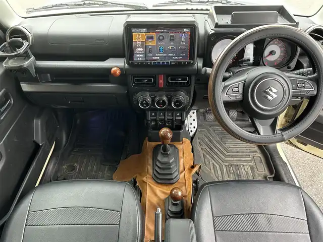 スズキ ジムニー シエラ JC 鹿児島県 2021(令3)年 5.2万km シフォンアイボリーメタリックブラック2トーンルーフ ワンオーナー/社外ALPINEナビ/（Bluetooth/フルセグTV/DVD/CD）/バックカメラ/クルーズコントロール/LEDヘッドライト/シートヒーター/社外16インチアルミホイール/ETC/ドアバイザー