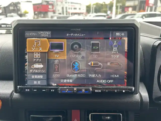 スズキ ジムニー シエラ JC 鹿児島県 2021(令3)年 5.2万km シフォンアイボリーメタリックブラック2トーンルーフ ワンオーナー/社外ALPINEナビ/（Bluetooth/フルセグTV/DVD/CD）/バックカメラ/クルーズコントロール/LEDヘッドライト/シートヒーター/社外16インチアルミホイール/ETC/ドアバイザー