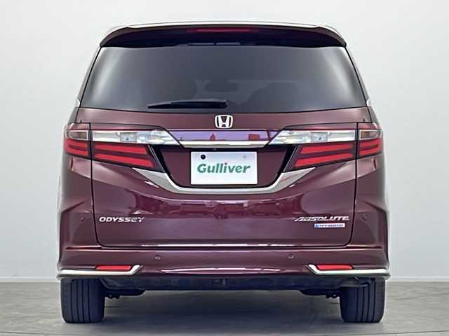 ホンダ オデッセイ ハイブリッド アブソルート・EXホンダセンジング 大阪府 2018(平30)年 5.1万km プレミアムディープロッソパール 純正ホンダインターナビ/・フルセグTV/・Bluetooth/・CD/DVD/・HDMI/純正後席モニター/リアエンターテイメントシステム/ホンダセンシング/ブラインドスポットモニター/全方位カメラ/レーダークルーズコントロール/衝突軽減システム/車線逸脱防止機能/ブレーキホールド/両側パワースライドドア/ハーフレザーシート/前席シートヒーター/後席オットマン/社外18インチアルミホイール