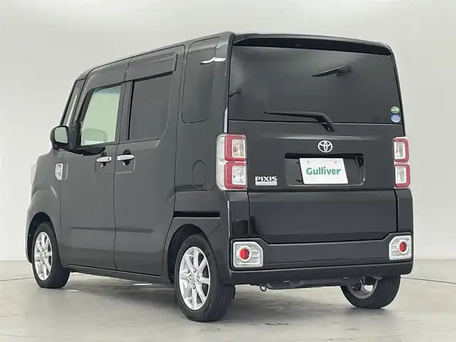 トヨタ ピクシスメガ L SAⅡ 群馬県 2017(平29)年 4.1万km ブラックマイカメタリック 社外ナビ(AVN137MW)/AM/FM/CD/ワンセグ/ETC/両側パワースライドドア/スマートアシストII/・衝突回避軽減ブレーキ/・衝突警報/・車線逸脱警報/・誤発進抑制制御/・後方誤発進抑制制御/・先行車発進お知らせ/コーナーセンサー/アイドリングストップ/横滑り防止装置/オートライト/スマートキー×2/プッシュスタート/電動格納ミラー/純正14インチAW