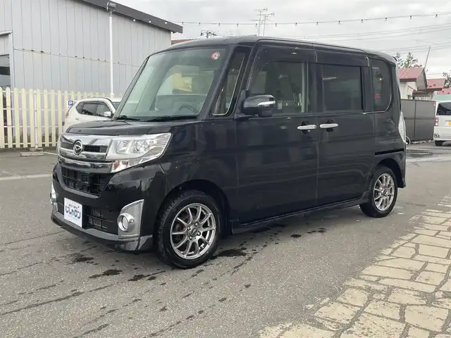 ダイハツ タント カスタム X SA 秋田県 2014(平26)年 11.5万km ブラックマイカメタリック (株)IDOMが運営する【じしゃロン 秋田店】の自社ローン専用車両になります。こちらは現金またはオートローンご利用時の価格です。自社ローンご希望の方は別途その旨お申付け下さい/メモリナビ/ワンセグテレビ/バックカメラ/ウィンカーミラー/ドアバイザー/プッシュスタート/片側パワースライドドア