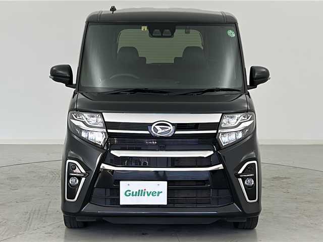 ダイハツ タント カスタム RS スタイルセレクション 宮城県 2022(令4)年 5.4万km ブラックマイカメタリック スマートアシスト/・全車速追従機能付ＡＣＣ/・衝突軽減ブレーキ/・車線逸脱警報/・レーンキープコントロール/・ハイビームアシスト/・標識認識機能/純正9インチナビ/・CD.DVD.SD.BT.USB.HDMI/フルセグTV/バックモニター/両側パワースライドドア/運転席ロングスライドシート/ハーフレザーシート/・前席シートヒーター/ビルトインETC/純正ドライブレコーダー（前方のみ）/LEDヘッドライト/LEDフォグランプ/アイドリングストップ/横滑り防止装置/プッシュスタート/スマートキー/純正15インチアルミホイール/純正フロアマット/後席ロールサンシェード