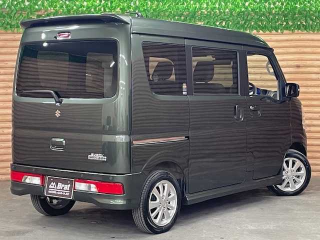 スズキ エブリィ ワゴン PZターボ スペシャル ハイルーフ 道央・札幌 2022(令4)年 0.5万km クールカーキPM 【2505033357】/４ＷＤ/スズキセーフティサポート/両側電動スライドドア/オートステップ/純正１４インチアルミホイール/革巻きステアリング/アイドリングストップ/シートヒーター/LEDヘッドライト/フォグランプ/純正エアロ