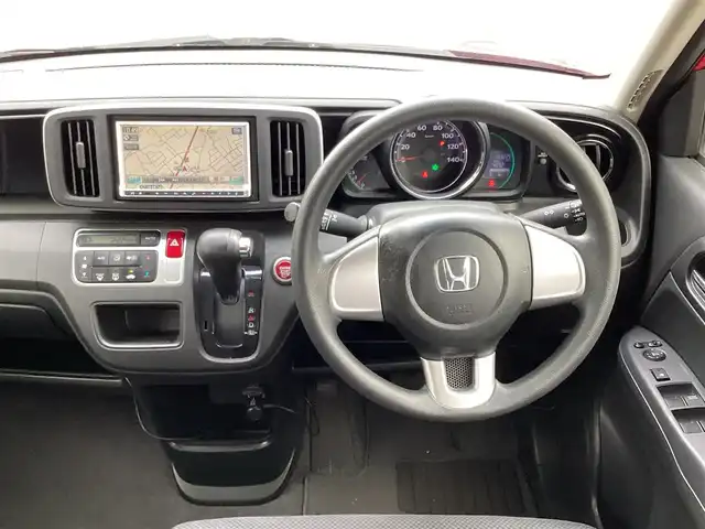 ホンダ Ｎ ＯＮＥ G Lパッケージ 岡山県 2013(平25)年 13.4万km ミラノレッド 社外メモリーナビ/地デジ/Bluetooth/ETC/スマートキー/プッシュスタート/ミラー型前後録画ドライブレコーダー