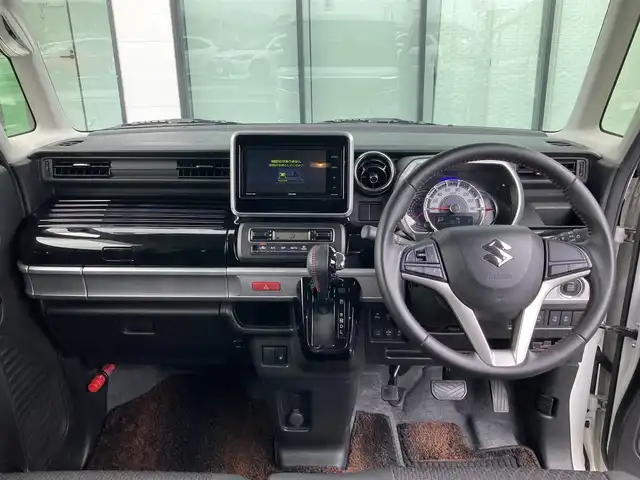 スズキ スペーシア カスタム HYBRID XS 香川県 2020(令2)年 3.1万km ピュアホワイトP 登録時走行距離：30840km/エクリプスナビ/　CD DVD BT フルセグTV/バックカメラ/両側パワースライドドア/衝突被害軽減装置/レーンキープアシスト/クリアランスソナー/LEDヘッドライト/オートライト/フォグランプ/横滑り防止装置/アイドリングストップ/ETC/ハーフレザーシート/シートヒーター/サーキュレーター/ロールサンシェード/ISOFIX/プッシュスタート/スマートキー