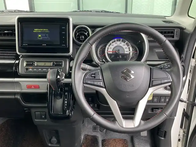 スズキ スペーシア カスタム HYBRID XS 香川県 2020(令2)年 3.1万km ピュアホワイトP 登録時走行距離：30840km/エクリプスナビ/　CD DVD BT フルセグTV/バックカメラ/両側パワースライドドア/衝突被害軽減装置/レーンキープアシスト/クリアランスソナー/LEDヘッドライト/オートライト/フォグランプ/横滑り防止装置/アイドリングストップ/ETC/ハーフレザーシート/シートヒーター/サーキュレーター/ロールサンシェード/ISOFIX/プッシュスタート/スマートキー