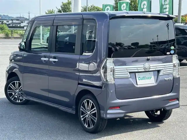 ダイハツ タント カスタム RS トップED SA Ⅲ 奈良県 2017(平29)年 7.4万km グレーⅡ ターボ/両側パワースライドドア/純正8インチナビ(フルセグTV/CD/DVD/AM・FM/BT/USB/HDMI)/バックカメラ/ETC/スマートアシストIII/衝突警報機能/衝突回避支援ブレーキ機能/車線逸脱警報機能/誤発進抑制制御機能/オートハイビーム/先行車発進お知らせ機能/ヒルホールドシステム/エマージェンシーストップシグナル/シートヒーター(D/N席)/後席サンシェード/本革巻きステアリング/純正15インチアルミホイール/純正フロアマット/カラーコードS40/メテオライトグレーイリュージョナルP