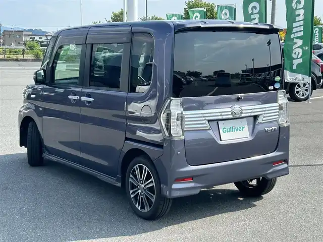 ダイハツ タント カスタム RS トップED SA Ⅲ 奈良県 2017(平29)年 7.4万km グレーⅡ ターボ/両側パワースライドドア/純正8インチナビ(フルセグTV/CD/DVD/AM・FM/BT/USB/HDMI)/バックカメラ/ETC/スマートアシストIII/衝突警報機能/衝突回避支援ブレーキ機能/車線逸脱警報機能/誤発進抑制制御機能/オートハイビーム/先行車発進お知らせ機能/ヒルホールドシステム/エマージェンシーストップシグナル/シートヒーター(D/N席)/後席サンシェード/本革巻きステアリング/純正15インチアルミホイール/純正フロアマット/カラーコードS40/メテオライトグレーイリュージョナルP