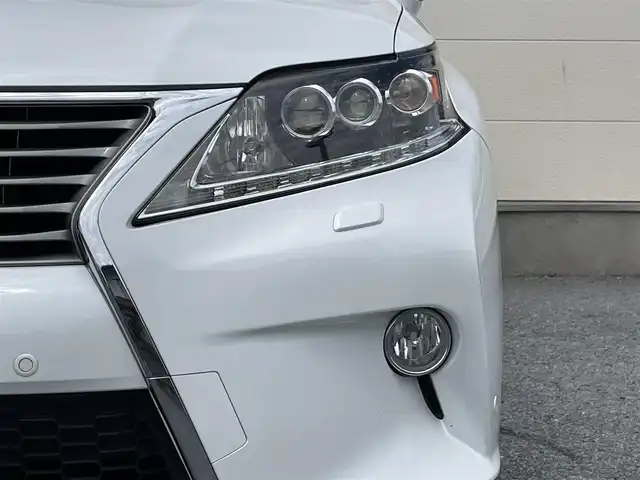 レクサス ＲＸ 450h バージョンL エアサス 茨城県 2014(平26)年 7.8万km ホワイトパールクリスタルシャイン 純正ナビ/フルセグテレビ/Bluetooth接続/DVD再生/バックカメラ/クルーズコントロール/クリアランスソナー/本革シート/LEDヘッドライト/D＋N席シートヒーター/D＋N席パワーシート/１００V充電/USB入力端子/純正１９インチAW/電動リアゲート/エアサスペンション/ビルトインETC