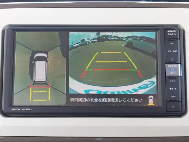 ダイハツ ムーヴ キャンバス X メイクアップ リミテッド SAⅢ 東京都 2019(平31)年 4.1万km パールホワイトⅢ/ナチュラルベージュマイカメタリック 2トーン 純正ナビ/アラウンドビューモニター/ワンオーナー/純正フロアマット/プッシュスタート/フロントフォグランプ/フルセグテレビ/Bluetooth/衝突軽減ブレーキ/横滑り防止装置/キーレスエントリー/USB入力端子/両側パワースライドドア/オートマティックハイビーム/新車保証書/取扱説明書