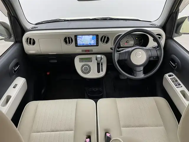 ダイハツ ミラ ココア プラスG 岡山県 2013(平25)年 3.7万km コットンアイボリー 純正メモリーナビ　/バックカメラ　/アイドリングストップ　/ミュージックサーバー　/ミュージックプレイヤー　/純正フロアマット　/フォグライト　/ルーフレール　/横滑り防止装置　/ハロゲンヘッドライト　/ＣＤ再生　/禁煙車