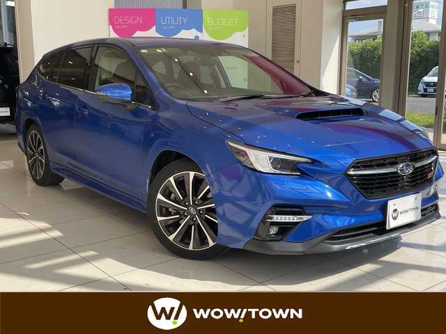 スバル レヴォーグ 1．8STIスポーツ EX 埼玉県 2021(令3)年 0.6万km WRブルーパール アイサイト /純正メモリナビ/　　BT/フルセグ　/バックカメラ　/パワーバックドア　/レーダークルーズコントロール　/LEDオートライト　/革シート　/シートヒーター/メモリーシート /純正18インチアルミホイール /パドルシフト /純正ETC