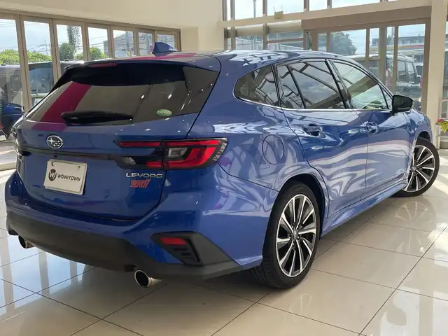 スバル レヴォーグ 1．8STIスポーツ EX 埼玉県 2021(令3)年 0.6万km WRブルーパール アイサイト /純正メモリナビ/　　BT/フルセグ　/バックカメラ　/パワーバックドア　/レーダークルーズコントロール　/LEDオートライト　/革シート　/シートヒーター/メモリーシート /純正18インチアルミホイール /パドルシフト /純正ETC