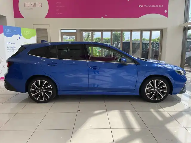 スバル レヴォーグ 1．8STIスポーツ EX 埼玉県 2021(令3)年 0.6万km WRブルーパール アイサイト /純正メモリナビ/　　BT/フルセグ　/バックカメラ　/パワーバックドア　/レーダークルーズコントロール　/LEDオートライト　/革シート　/シートヒーター/メモリーシート /純正18インチアルミホイール /パドルシフト /純正ETC