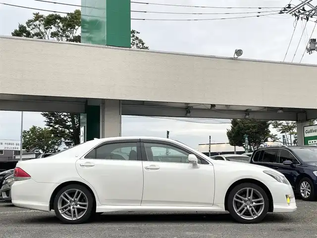 トヨタ クラウン アスリート i－Four 宮城県 2010(平22)年 14.6万km ホワイトパールクリスタルシャイン 純正ナビ/フルセグＴＶ/TRD　sportivoエアロ/ＡＭ／ＦＭ／ＣＤ／ＤＶＤ／ＵＳＢ　/クルーズコントロール/横滑り防止装置/アイドリングストップ/前席シートヒーター/前席パワーシート/オートライト（ＬＥＤ）　/スペアキー×１/スマートキー/社外フロアマット