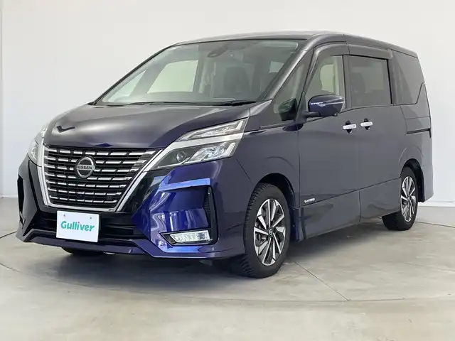 日産 セレナ ハイウェイスター V 新潟県 2020(令2)年 6.3万km アズライトブルー ワンオーナー/純正10インチメモリナビ/　フルセグTV/Bluetooth/CD/DVD/プロパイロット/セーフテパックA/・SRSカーテンエアバッグシステム&サイドエアバッグシステム/・踏み間違い衝突防止アシスト/・インテリジェント パーキングアシスト(駐車支援システム)/・標識検知機能/(進入禁止標識、最高速度標識、一時停止標識)/・インテリジェントアラウンドビューモニター/・インテリジェントDA(ふらつき警報）/・フロント&バックソナー/・ヒーター付ドアミラー/・ステアリングスイッチ/衝突被害軽減ブレーキ/レーンキープアシスト/レーダークルーズコントロール/ブラインドスポットモニター/フリップダウンモニター/両側パワースライドドア/純正ドライブレコーダー/インテリジェントルームミラー/ビルトインETC