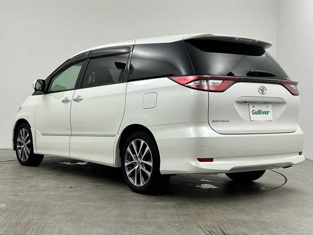 トヨタ エスティマ アエラス プレミアム 三重県 2016(平28)年 1.9万km ホワイトパールクリスタルシャイン /禁煙車//純正ナビ/（ＣＤ．ＤＶＤ．ＳＤ．ＢＴ．フルセグTV）//バックカメラ//12インチフリップダウンモニター//Toyota Safety Sense C//両側パワースライドドア//クルーズコントロール//ドライブレコーダー//ビルトインＥＴＣ２．０//オートハイビーム//ハーフレザーシート//スマートキー