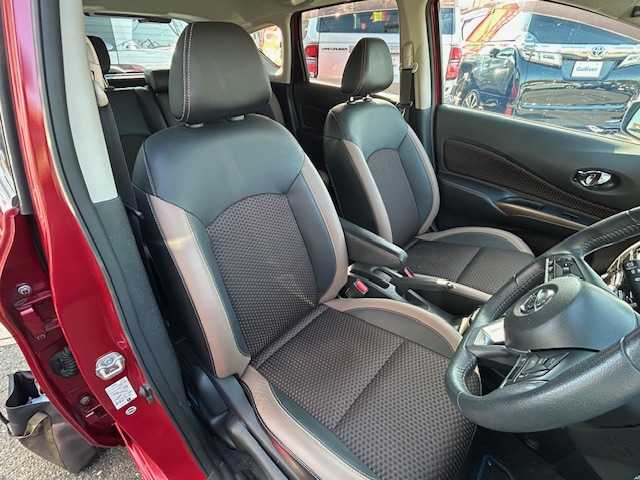 日産 ノート e－パワー メダリスト 宮城県 2018(平30)年 6.9万km 赤 ワンオーナー/純正ナビ（FM AM フルセグTV Bluetooth DVD SD Blu-ray）/全方位カメラ/バックカメラ/クルーズコントロール/ドライブレコーダー/ワイドミラー/ハーフレザーシート/ETC/LEDヘッドライト/純正フロアマット/純正アルミホイール/スマートキー/スペアキー×１/プリクラッシュセーフティ