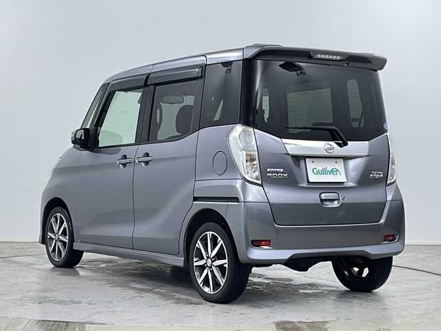 日産 デイズ ルークス ハイウェイスター Gターボ 道央・札幌 2018(平30)年 6.5万km チタニウムグレーメタリック ・4WD/ターボ/・日産純正SDナビ　MM317D-W/・Bluetooth/フルセグTV/CD/DVD/AUX/・アラウンドビューモニター/・クルーズコントロール/・エマージェンシーブレーキ/・両側パワースライドドア/・運転席　シートヒーター/・Full HD　ドライブレコーダー/・スペアキー　(1本)/・ドアバイザー/・オートマチックハービーム/・アイドリングストップ/・LEDヘッドライト/フォグランプ/・横滑り防止装置/・ETC