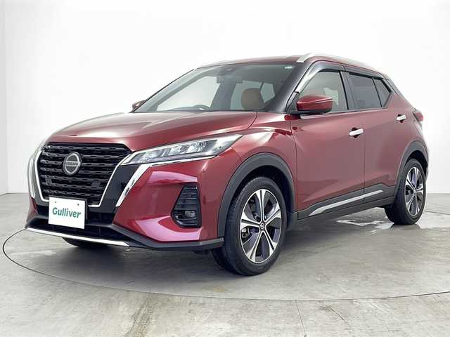 日産 キックス X ツートーンインテリアED 鹿児島県 2020(令2)年 3.7万km ラディアントレッド 純正ナビ/（CD/DVD/BT/フルセグTV）/プロパイロット/ステアリングヒーター/アラウンドビューモニター/電動パーキングブレーキ/オートホールド機能/オートライト/合皮シート/シートヒーター/デジタルインナーミラー/ビルトインETC/ドライブレコーダー（前後）/純正フロアマット/ドアバイザー