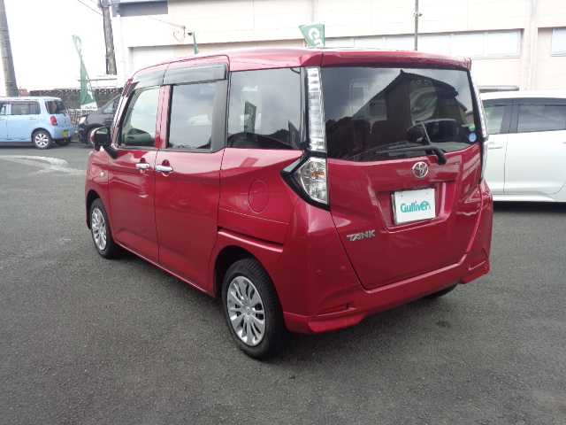 トヨタ タンク X S 鹿児島県 2020(令2)年 4.5万km マゼンタベリーマイカM ワンオーナー/純正ナビNSCN-W68/ Bluetoothオーディオ　地デジTV/ バックカメラ/スマートキー×2/プッシュスタート/左パワースライドドア/アイドリングストップ/ビルトインETC/新車保証書　取説有り