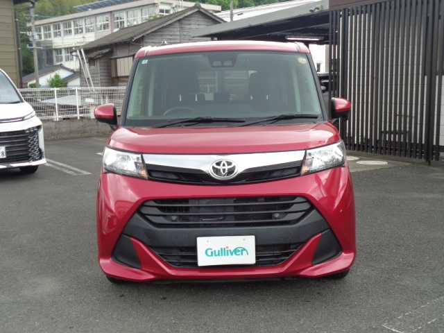 トヨタ タンク X S 鹿児島県 2020(令2)年 4.5万km マゼンタベリーマイカM ワンオーナー/純正ナビNSCN-W68/ Bluetoothオーディオ　地デジTV/ バックカメラ/スマートキー×2/プッシュスタート/左パワースライドドア/アイドリングストップ/ビルトインETC/新車保証書　取説有り