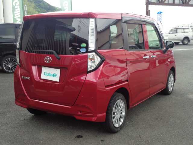 トヨタ タンク X S 鹿児島県 2020(令2)年 4.5万km マゼンタベリーマイカM ワンオーナー/純正ナビNSCN-W68/ Bluetoothオーディオ　地デジTV/ バックカメラ/スマートキー×2/プッシュスタート/左パワースライドドア/アイドリングストップ/ビルトインETC/新車保証書　取説有り
