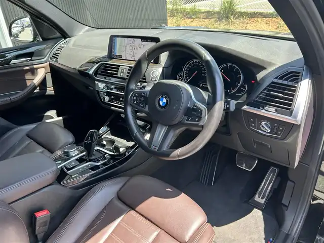 ＢＭＷ Ｘ３ xDrive20d Mスポーツ 福岡県 2019(令1)年 4.6万km サファイアブラックP ハイラインパッケージ/アダプティブクルーズコントロール/ブラインドスポットモニター/レーンキープアシスト/茶革シート/全席シートヒーター/純正ナビ/フルセグTV/全方位カメラ/Bluetooth/スクリーンミラーリング/ヘッドアップディスプレイ/LEDヘッドライト/オートハイビーム/パワーバックドア/純正19インチアルミホイール/ミラー一体型ETC/取扱説明書