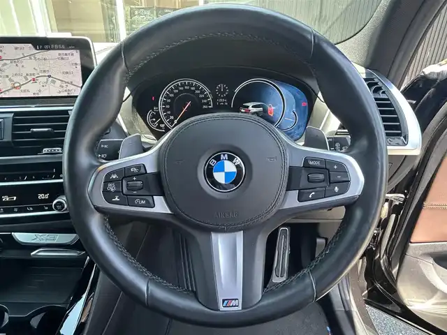 ＢＭＷ Ｘ３ xDrive20d Mスポーツ 福岡県 2019(令1)年 4.6万km サファイアブラックP ハイラインパッケージ/アダプティブクルーズコントロール/ブラインドスポットモニター/レーンキープアシスト/茶革シート/全席シートヒーター/純正ナビ/フルセグTV/全方位カメラ/Bluetooth/スクリーンミラーリング/ヘッドアップディスプレイ/LEDヘッドライト/オートハイビーム/パワーバックドア/純正19インチアルミホイール/ミラー一体型ETC/取扱説明書
